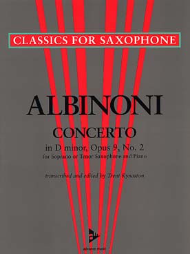 Illustration de Concerto op. 9 N° 2 en ré m (tr. Kynaston)