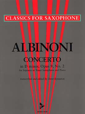 Illustration albinoni concerto op. 9/2 en re min