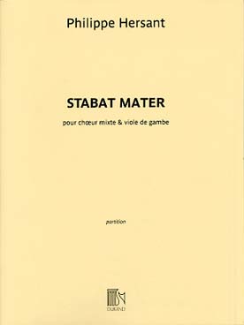 Illustration de Stabat mater pour chœur mixte et viole de gambe - conducteur