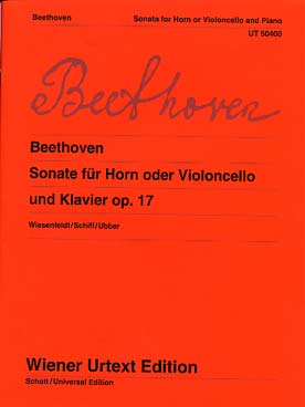Illustration de Sonate op. 17 en fa M pour cor ou violoncelle et piano, version pour violoncelle