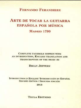Illustration de Arte de tocar la guitarra española, nouvelle édition 2013 - éd. brochée