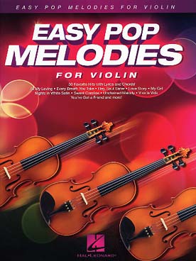 Illustration easy pop melodies violon