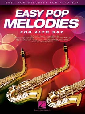 Illustration easy pop melodies saxophone