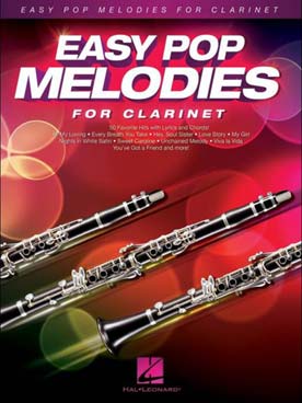 Illustration easy pop melodies clarinette