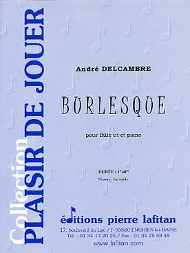 Illustration de Burlesque pour flûte en ut et piano
