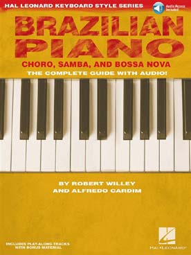Illustration brazilian piano choro samba bossa nova