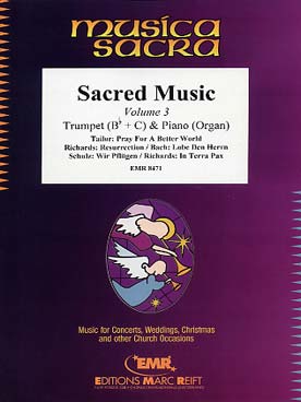 Illustration de SACRED MUSIC - Vol. 3 pour trompette et piano (ou orgue)