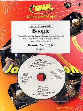 Illustration de 4-PART ENSEMBLE avec piano, percussion et basse en option + CD play-along - Boogie