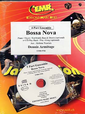 Illustration de 4-PART ENSEMBLE avec piano, percussion et basse en option + CD play-along - Bossa nova