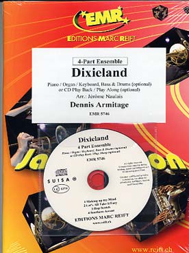 Illustration de 4-PART ENSEMBLE avec piano, percussion et basse en option + CD play-along - Dixieland