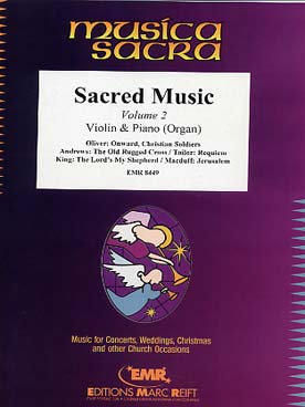 Illustration de SACRED MUSIC - Vol. 2 pour violon et piano (ou orgue)  