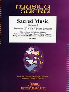 Illustration de SACRED MUSIC - Vol. 2 pour trompette et piano (ou orgue)  