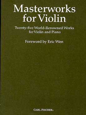 Illustration masterworks for violin