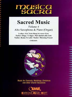 Illustration de SACRED MUSIC - Vol. 4 pour saxo alto et piano (ou orgue)
