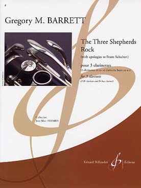 Illustration de The Three Shepherds Rock pour 2 clarinettes si b et 1 clarinette basse en si b