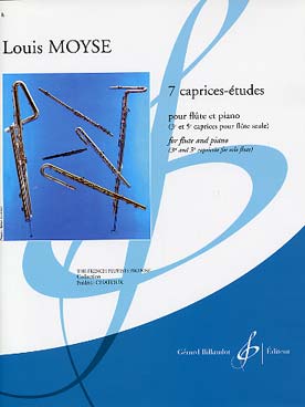 Illustration de 7 Caprices-études (3e et 5e caprices pour flûte seule)