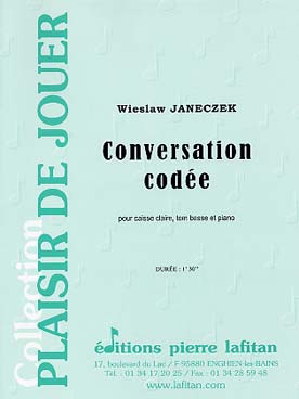Illustration de Conversation codée pour caisse claire, tom basse et piano
