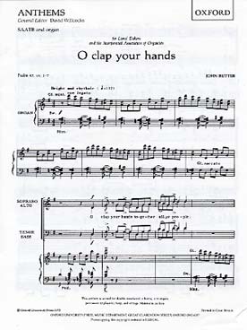 Illustration de O clap your hands (SATB/orgue)