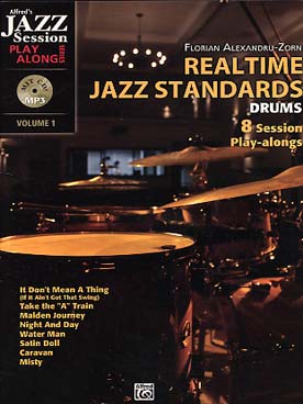 Illustration de Realtime jazz standards drums avec CD - Vol. 1