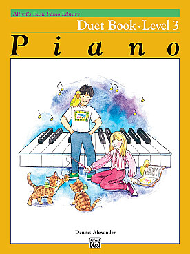 Illustration alfred's basic piano course duet vol 3