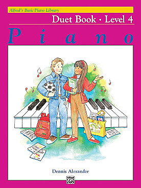 Illustration alfred's basic piano course duet vol 4