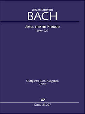Illustration de Jesu meine Freude BWV 227 pour chœur SSATB et basse continue