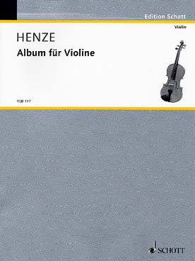 Illustration henze album for violin