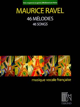Illustration de 46 Mélodies pour voix grave (moyenne) et piano