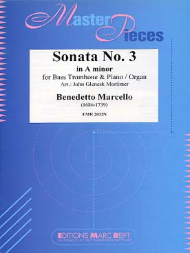 Illustration de Sonate N° 3 en la m (tr. Mortimer) pour trombone basse et piano