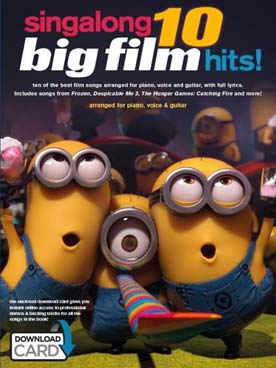 Illustration de SINGALONG - 10 Big film hits (P/V/G)