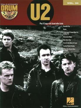 Illustration de DRUM PLAY ALONG - Vol. 34 : U2