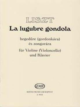 Illustration liszt la lugubre gondola