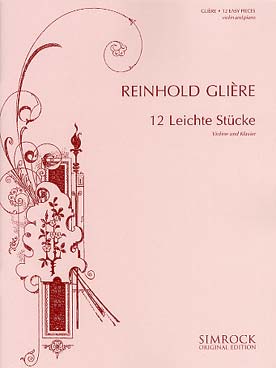 Illustration gliere twelve easy pieces op. 45