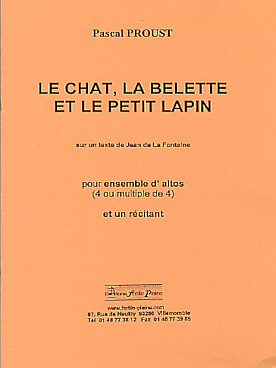 Illustration de Le Chat, la belette et le petit lapin pour ensemble d'altos et un récitant