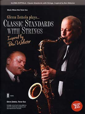 Illustration de Classic standards with strings for tenor saxophone