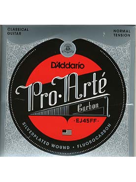 Illustration de CORDES D'ADDARIO J 45FF Carbon (tirant normal) - Jeu complet
