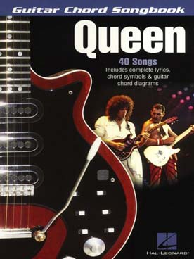Illustration de Guitar chord songbook (paroles et accords) - Queen