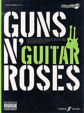 Illustration guns n'roses authentic guitar play along