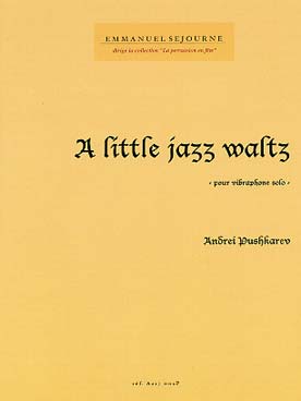 Illustration de A Little jazz waltz pour vibraphone solo
