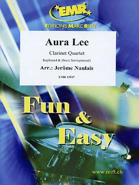 Illustration de AURA LEE pour quatuor de clarinettes avec percussion et piano en option