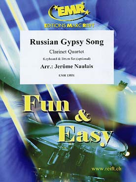 Illustration de RUSSIAN GYPSY SONG pour quatuor de clarinettes avec percussion et piano en option