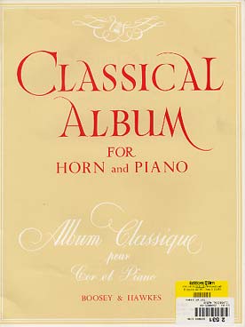 Illustration classical album for horn