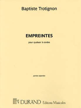 Illustration de Empreintes pour quatuor à cordes - Parties séparées