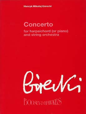 Illustration de Concerto op. 40 pour clavecin ou piano et cordes