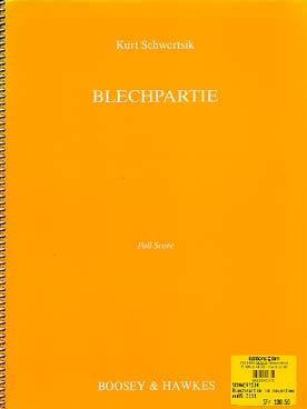 Illustration de Blechpartie op. 43 (conducteur et parties séparées : 2 trompettes, cor, trombone et tuba)