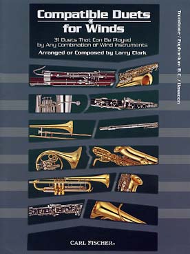 Illustration de COMPATIBLE DUETS FOR WINDS : 31 duos - trombone, euphonium, basson