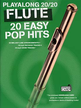 Illustration playalong 20/20 easy pop hits flute