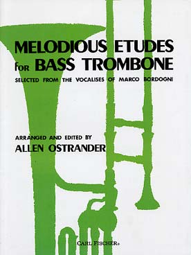 Illustration de Melodious Etudes for bass trombone