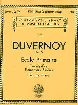 Illustration de École primaire op. 176, 25 études élémentaires pour piano