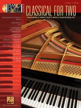 Illustration de PIANO DUET PLAY-ALONG : arrangements pour piano 4 mains ou piano + CD - Vol. 28 : Classical for two